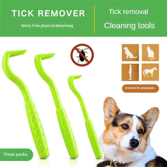 Pet Tick Removal Tweezer Tool - Flea and Mite Grooming Accessory