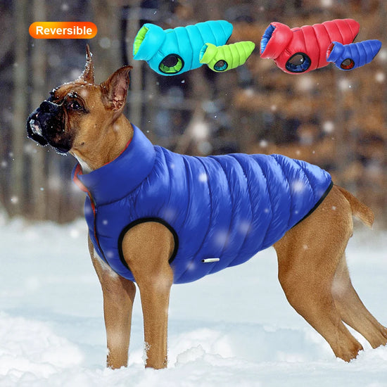 Reversible Three-Layer Waterproof Winter Dog Vest Jacket