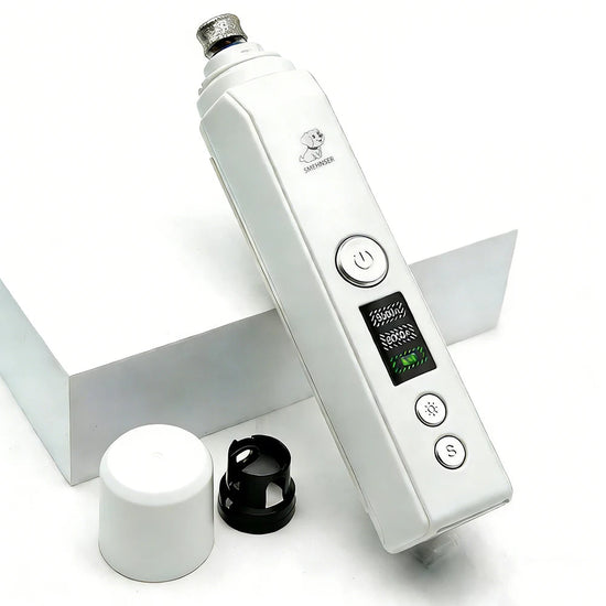Low-Noise Electric Dog Nail Grinder - Gentle Grooming Trimmer for Pets