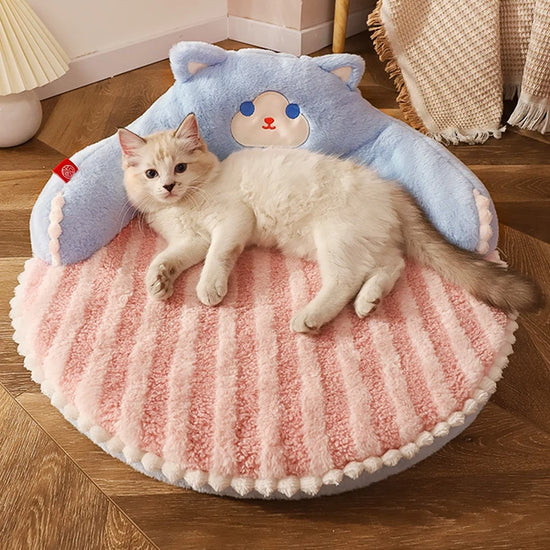 Removable Winter Cat Bed Pad for Small Dogs and Cats