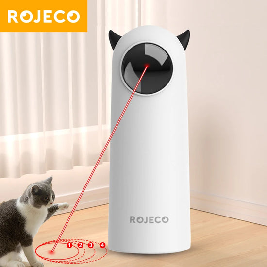 ROJECO LED Laser Cat Toy - Smart Interactive Teasing Toy for Indoor Play