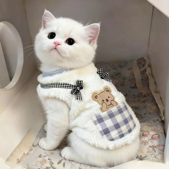 Cozy Plush Sleeveless Fleece Vest for Small Dogs and Cats