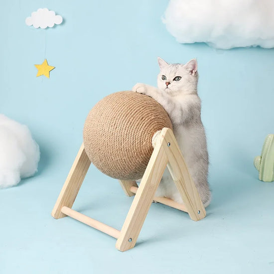 Sisal Cat Scratching Ball Toy - Wear-Resistant Paw Grinding Board